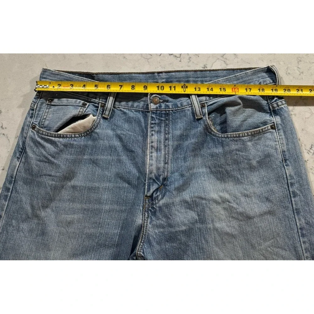 Levis 569 Loose Straight Jeans Mens 36x34 Blue Medium Wash Denim 005690601